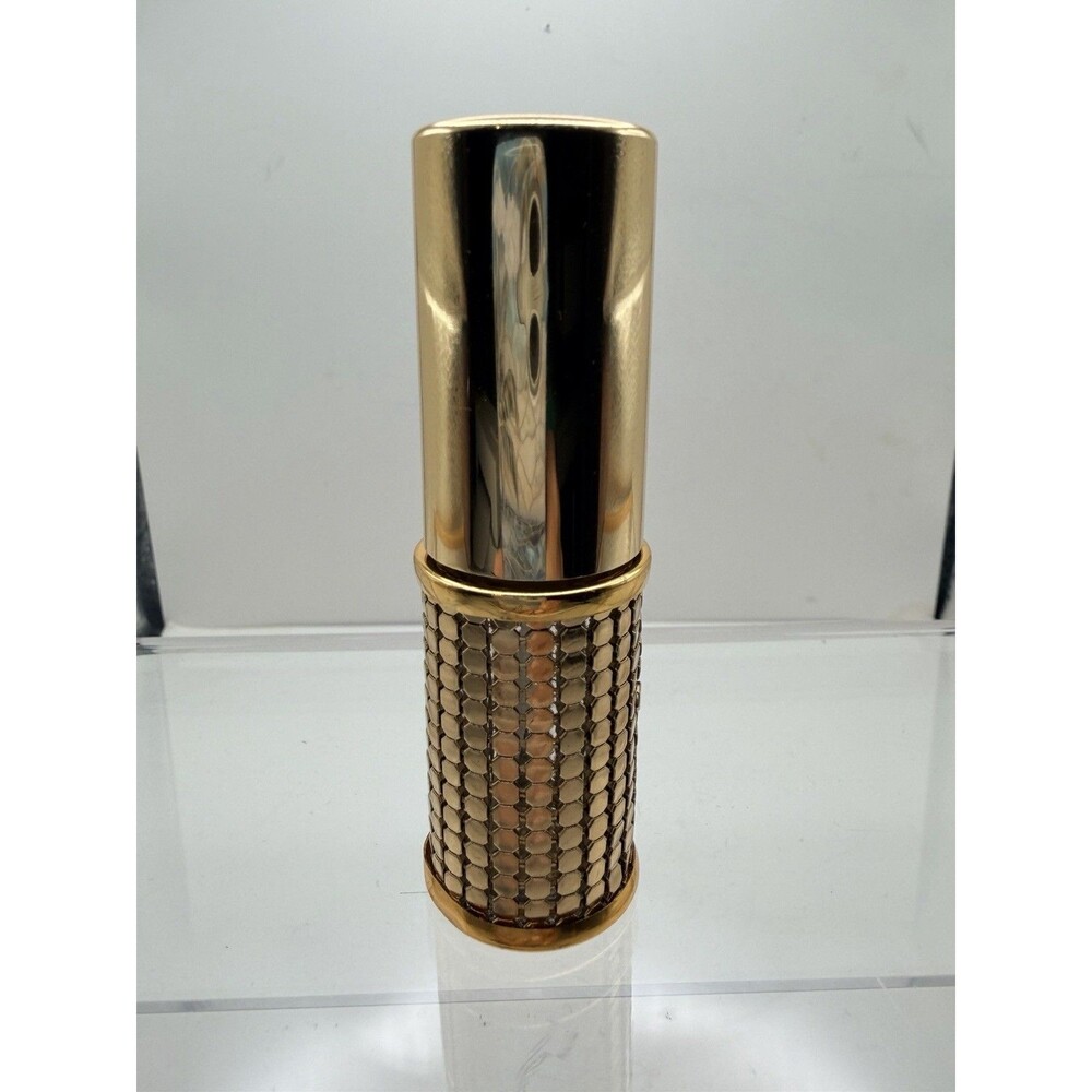 Whiting And Davis Gold Tone Metal Mesh Refillable Perfume Atomizer  1980’s